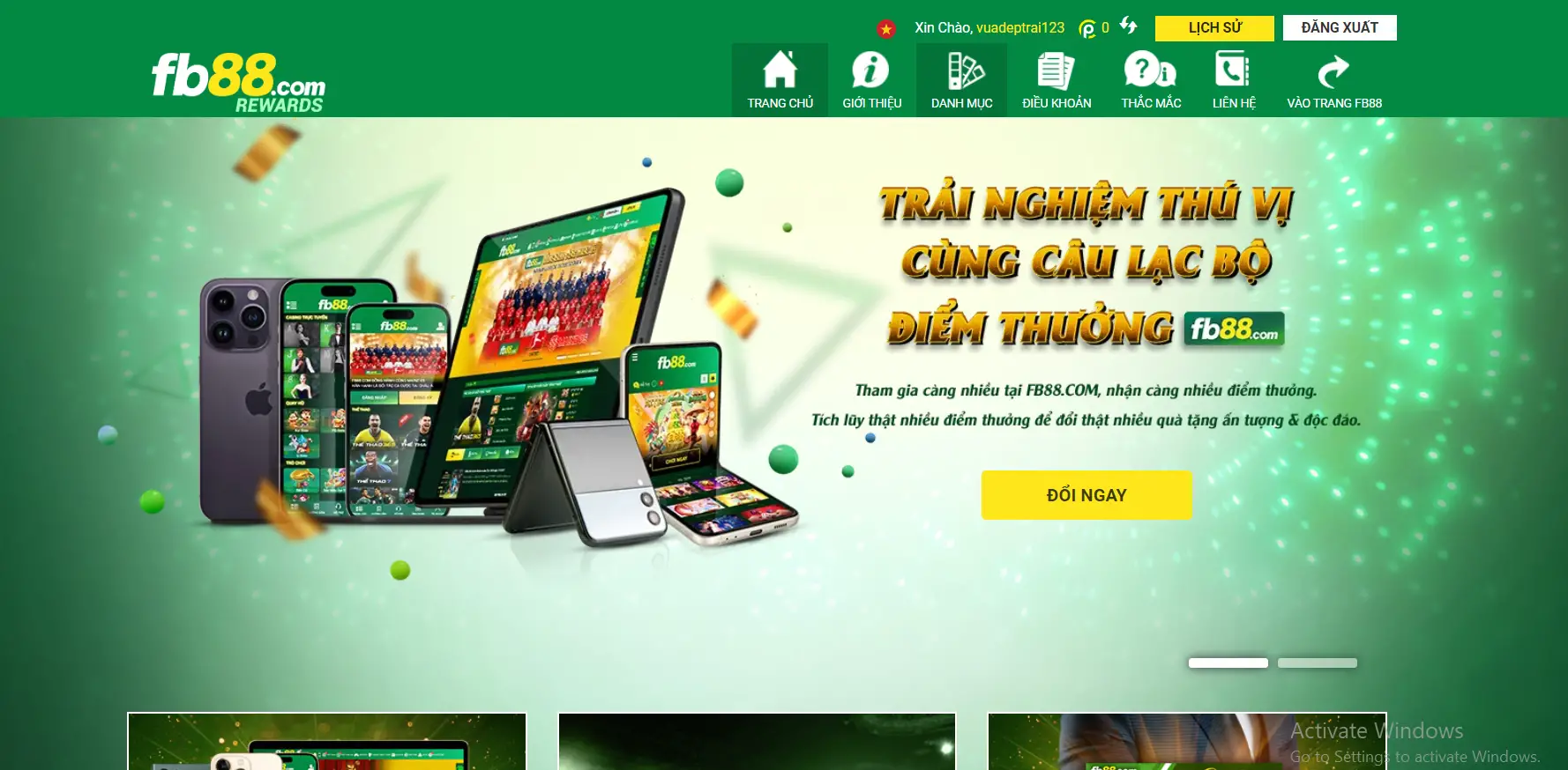 Câu lạc bộ điểm thưởng FB88: Cách đổi điểm thưởng & Lưu ý quan trọng Câu lạc bộ điểm thưởng FB88: Cách đổi điểm thưởng & Lưu ý quan trọng